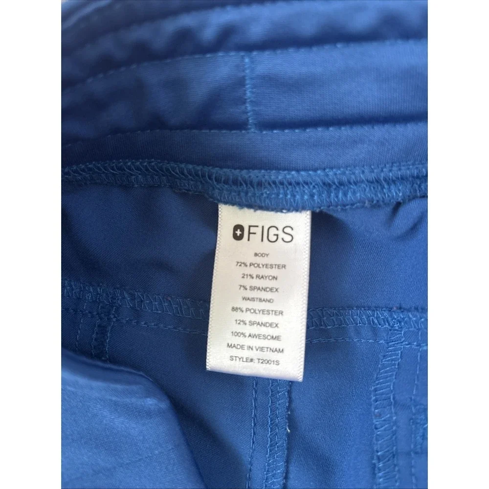 FIGS Men's Royal Blue Axim Cargo Scrub Pants Medical Style T2001S Sz Small S